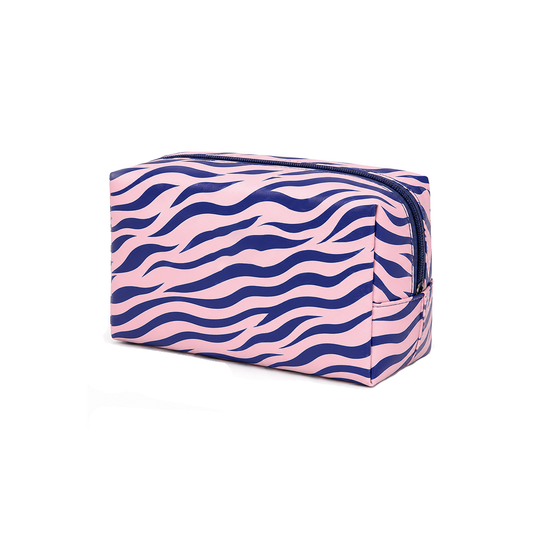 Neceser Cebra Rosa y Azul Marino