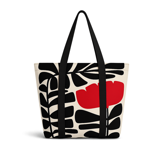Bolso shopper hojas