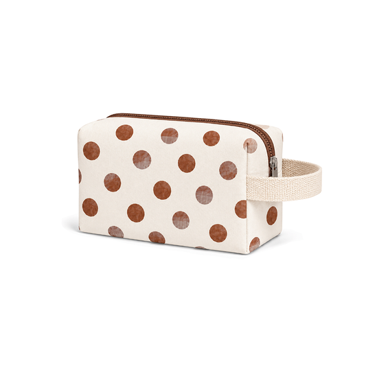 Neceser rectangular lunares