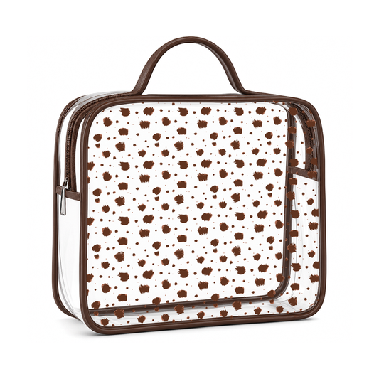 Bolso neceser transparente animal print