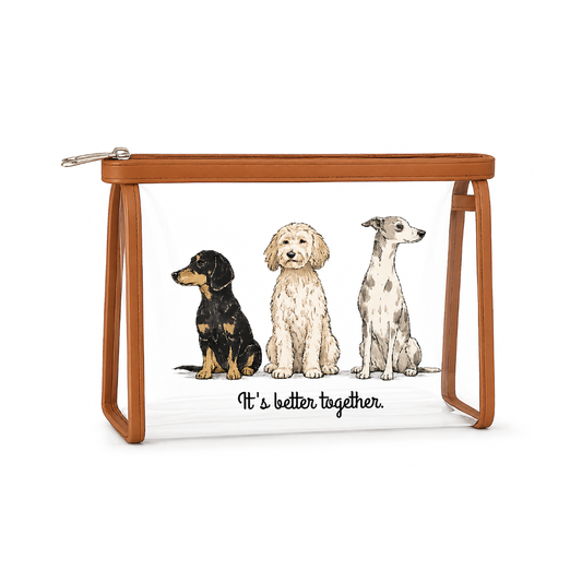 Neceser transparente perros