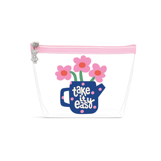 Neceser transparente floral