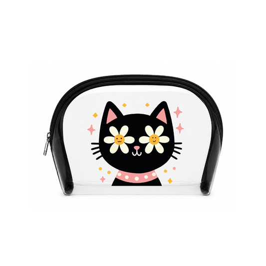 Neceser transparente gato