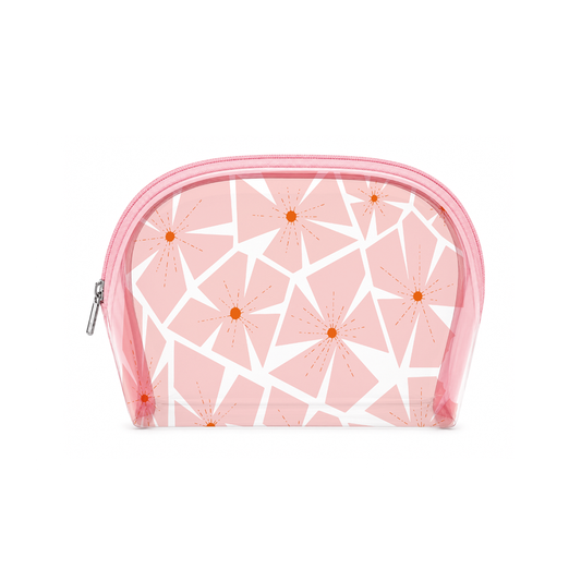 Neceser transparente flores