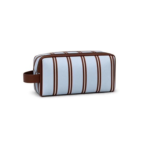 Neceser Rayas Celeste Compact