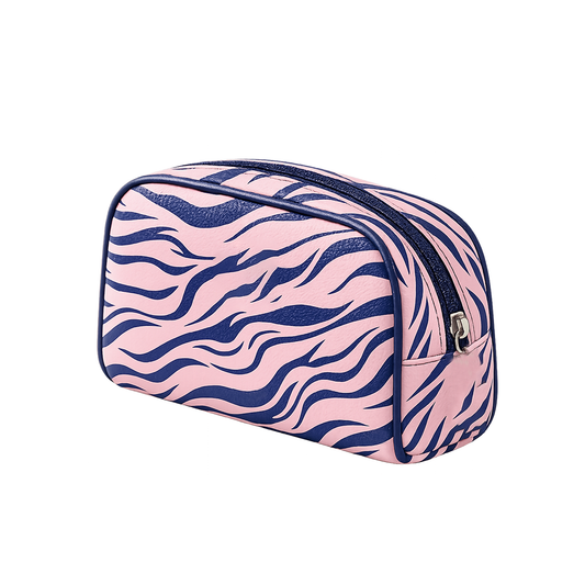 Neceser Cebra Rosa y Azul Marino | HILA