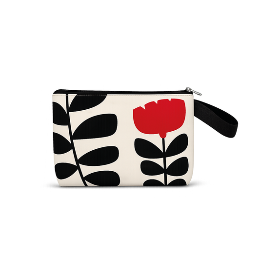 Neceser rectangular hojas