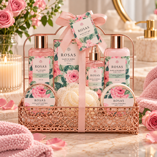 Set de baño Rosas