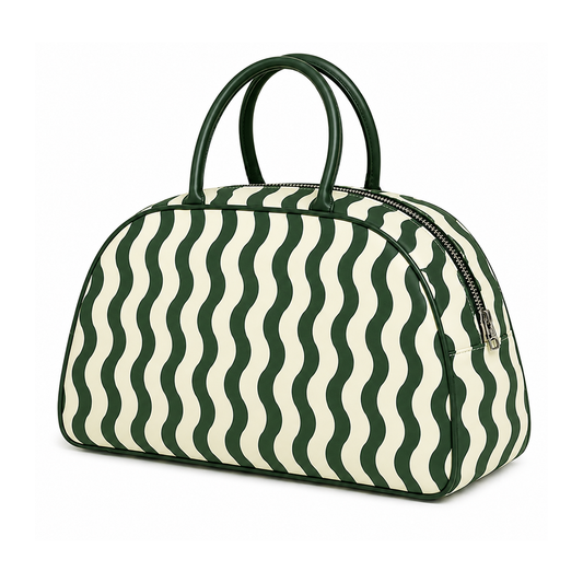 Bolsa de Viaje Rayas Verde Leonor | HILA