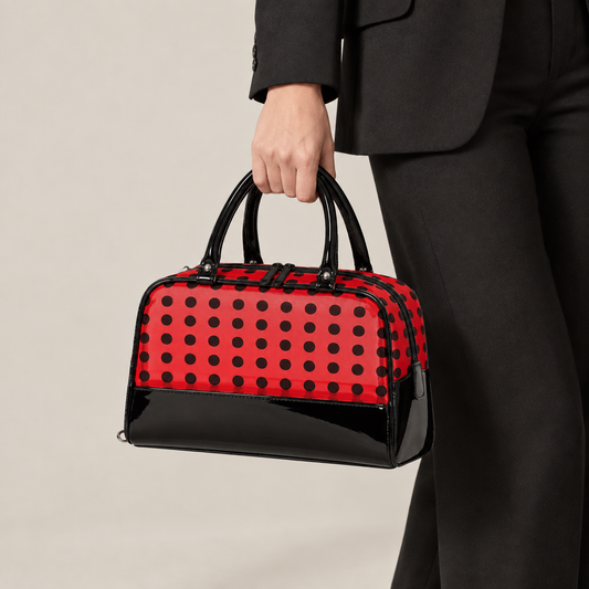 Bolsa Neceser Charol Negro y Luares Vera | HILA